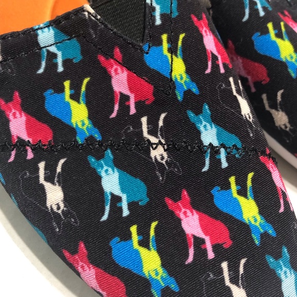 Sketcher’s Bobs Black Dog Print Slip On Shoes - Picture 6 of 9